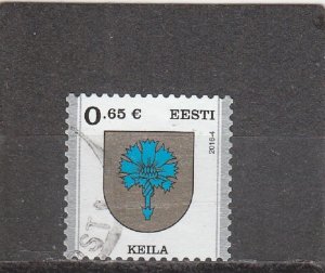 Estonia  Scott#  805  Used  (2016 Arms of Keila)