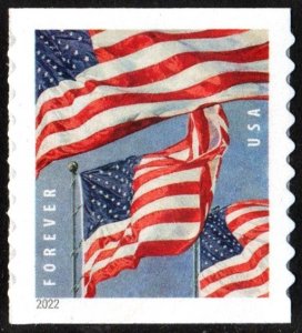 SC#5657 (Forever) U.S. Flags Coil Single: APU (2022) SA