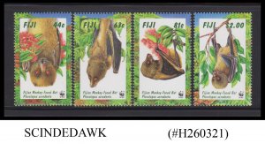 FIJI - 1997 WWF BATS / MAMMALS 4V MNH