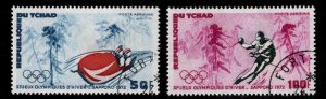 Chad TCHAD Scott C110 - C111 Used CT0 Winter Olympics set