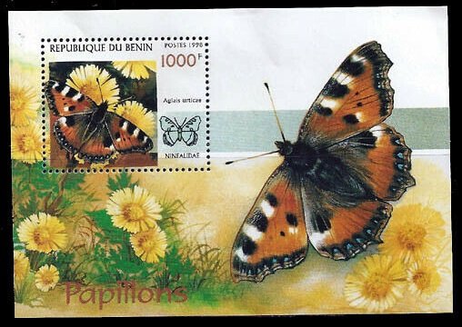 1998 Benin 1076/B44 Butterflies​​​​​​​