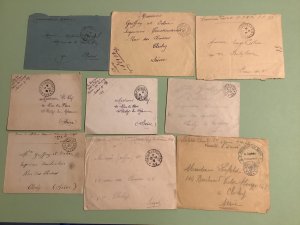 France WW1 military postal service 9 items Ref A976