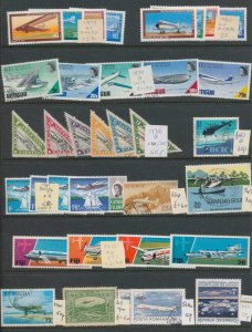 Tuvalu Jersey IOM Alderney Aviation MNH MH Used (Apx 150 Items) ( DW294