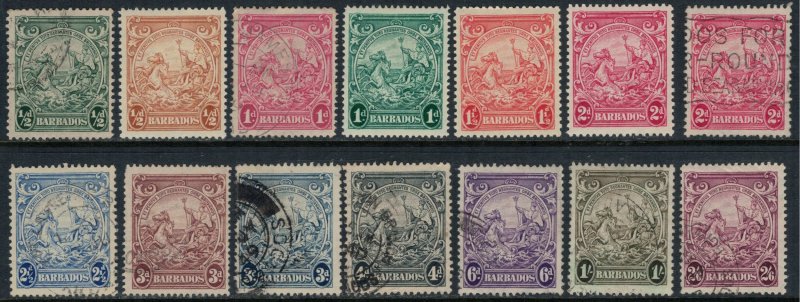 Barbados #193-9,200-1*/u  CV $10.75  (#197a)