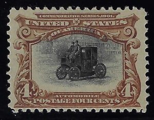 Scott #296 - VF-OG-NH - Sharp clear impression.   Showpiece!  SCV $170