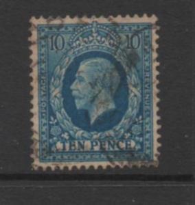 Great Britain  Scott # 219   used  single