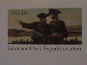 ​UNITED STATES-1981-LEWIS & CLARK EXPEDITION-1806 MNH POST CARD-VERY FINE