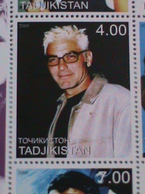 ​TADJIKISTAN  STAMP:2000 GEORGE CLOONEY MNH STAMP SHEET.