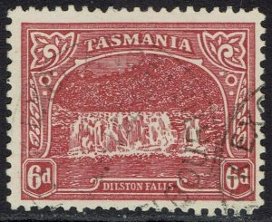 TASMANIA 1905 DILSTON FALLS 6D ELECTROTYPE WMK CROWN/A PERF 11 USED
