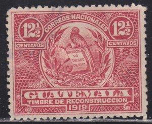 Guatemala RA1 Coat of Arms 1919