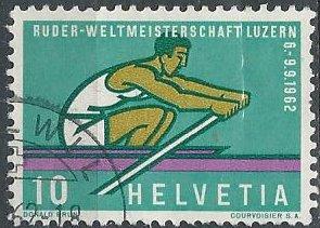 Switzerland 413 (used) 10c rowing world championship