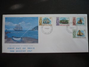 Postal History - Norfolk Island - Scott# 104-107 - First Day Cover