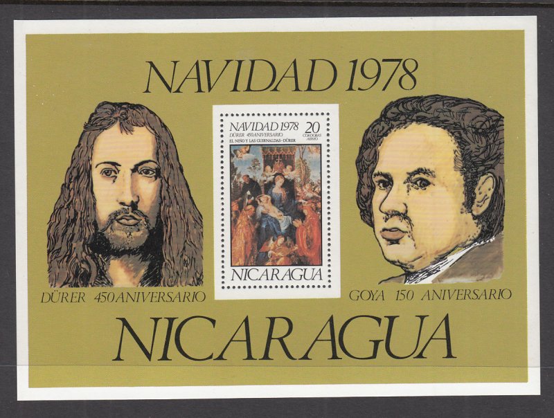 Nicaragua C953 Christmas Souvenir Sheet MNH VF