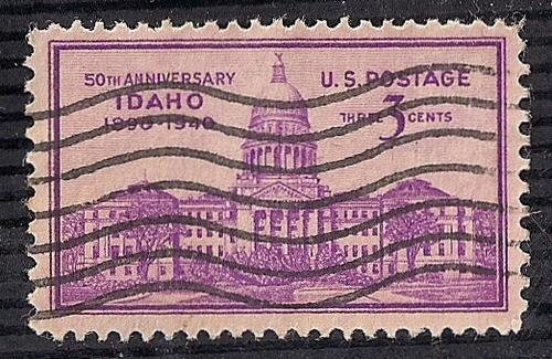 896 3 cents Idaho Statehood 50th Anniv. Stamp used VF