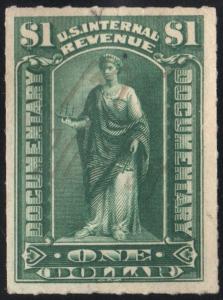 R173 $1.00 Documentary Stamp (1898) Used