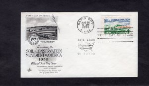 1133 Soil Conservation, FDC Art Craft cachet