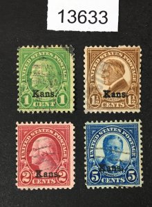 MOMEN: US STAMPS # 658/663 USED $16 LOT #13633