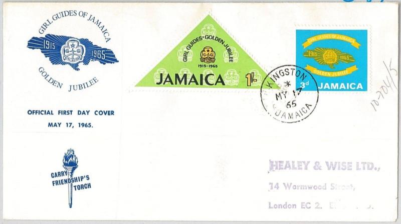 BOY SCOUTS --- JAMAICA  -  POSTAL HISTORY - FDC COVER 1965