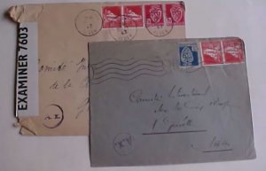 ALGERIA POW RED CROSS 1943 GENEVA 1 CENSORED