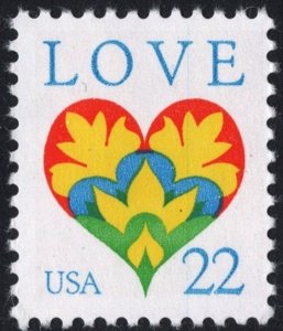 SC#2248 22¢ Love Single (1987) MNH