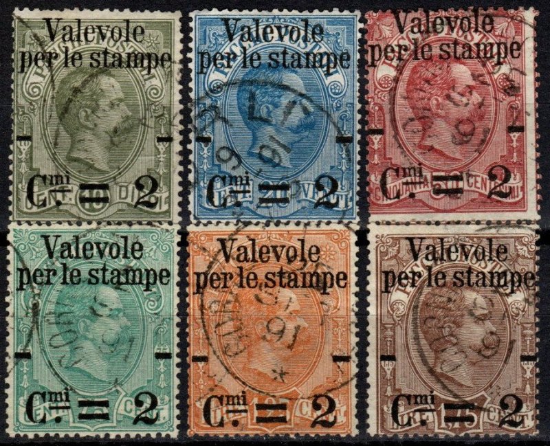 Italy #58-63   F-VF Used CV $156.00  (X2587)