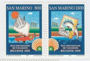 1998 San Marino International Stamp Fair Riccione MNH** Full Set A19P13F699-