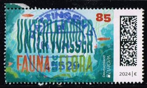 Germany 2024,Sc.#3400 used underwater flora and fauna, Europa C.E.P.T.