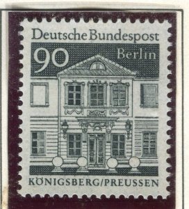 GERMANY; BERLIN 1966-67 Buildings issue MINT MNH Unmounted 90pf. value