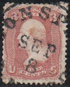 USA #65 F-VF, clear town cancel, nice!