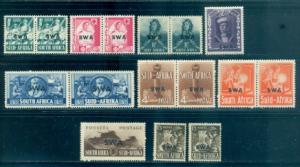 South West Africa #135-142, 143a,b  Mint  Scott $53.95