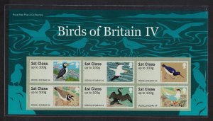 Great Britain Birds 'Post and Go' 6v 4th Issue Presentation Pack 2011 MNH