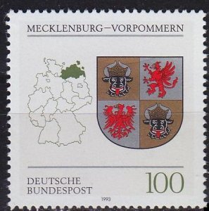 GERMANY BUND [1993] MiNr 1661 ( **/mnh ) Wapppen