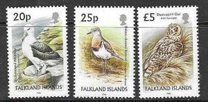 FALKLAND ISLANDS SG1057/9 2006 BIRDS  MNH