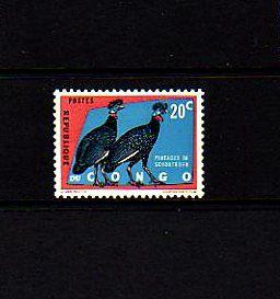 CONGO - 1963 - BIRDS - GUINEA FOWL - MINT - SINGLE!