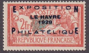 Sc# 246 France 1929 Intl Philatelic Expo Le Havre MVLH 2 franc issue $600.00