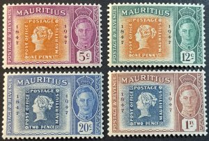 MAURITIUS # 225-228-MINT NEVER/HINGED---COMPLETE SET---1948