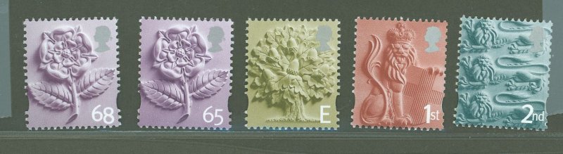 England #1-5  Single (Complete Set)