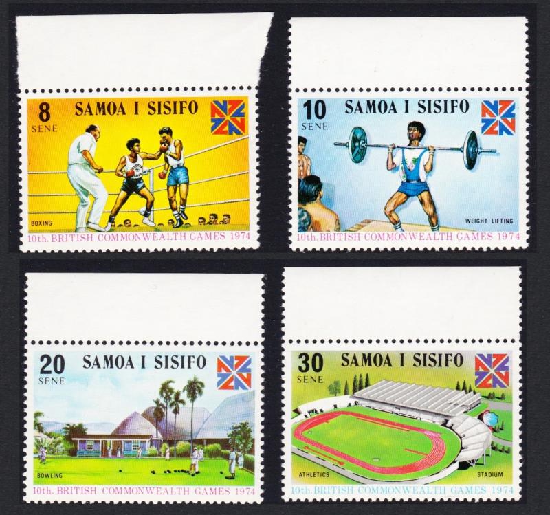 Samoa Commonwealth Games 4v with top margins SG#422-425 SC#395-398