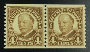 MOMEN: US STAMPS #687 PAIR MINT OG NH XF-SUP LOT #54881