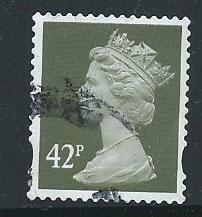 GB Machin 42p QE II  SG Y1715   Fine Used