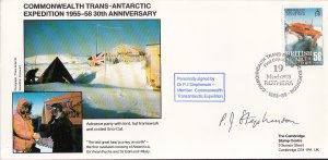 British Antarctic Territory FDC Sc 148 Signed Dr P J Stephenson Cachet Advanc...