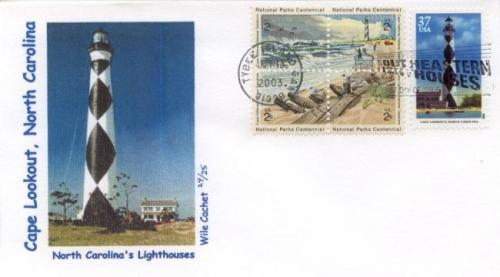 2003 Cape Lookout Lighthouse Combo (Scott 3788) Wile