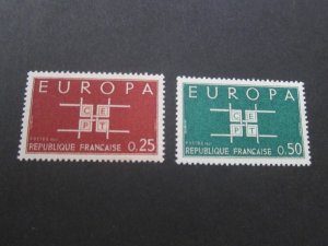 France 1963 Sc 1074-75 set MNH