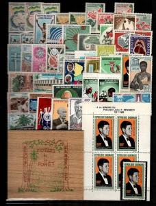 Gabon lot of NH complete sets (Scott Catalog Value $95.25)