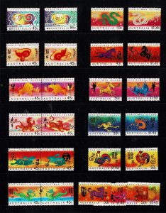 Christmas Island 1995 - 2007 Chinese Zodiac  Year of the .....  Collection MNH
