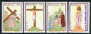 Barbados 1992, Easter 4v, MNH