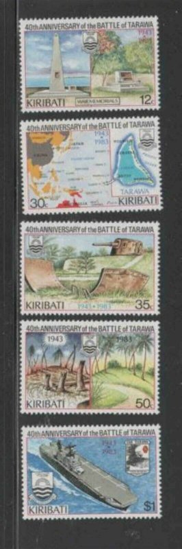 KIRIBATI #431-435 1983 WAR MEMORIALS MINT VF NH O.G