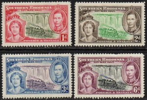 Southern Rhodesia Sc #38-41 Mint Hinged