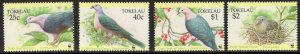 TOKELAU ISLANDS SG220/3 1995 PICIFIC PIGEONS  MNH