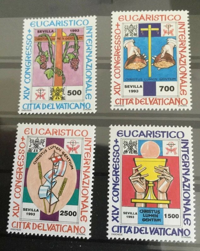 Vatican City Sc# 927-930 MNH Complete Set - 1993 45th Eucharistic Congress